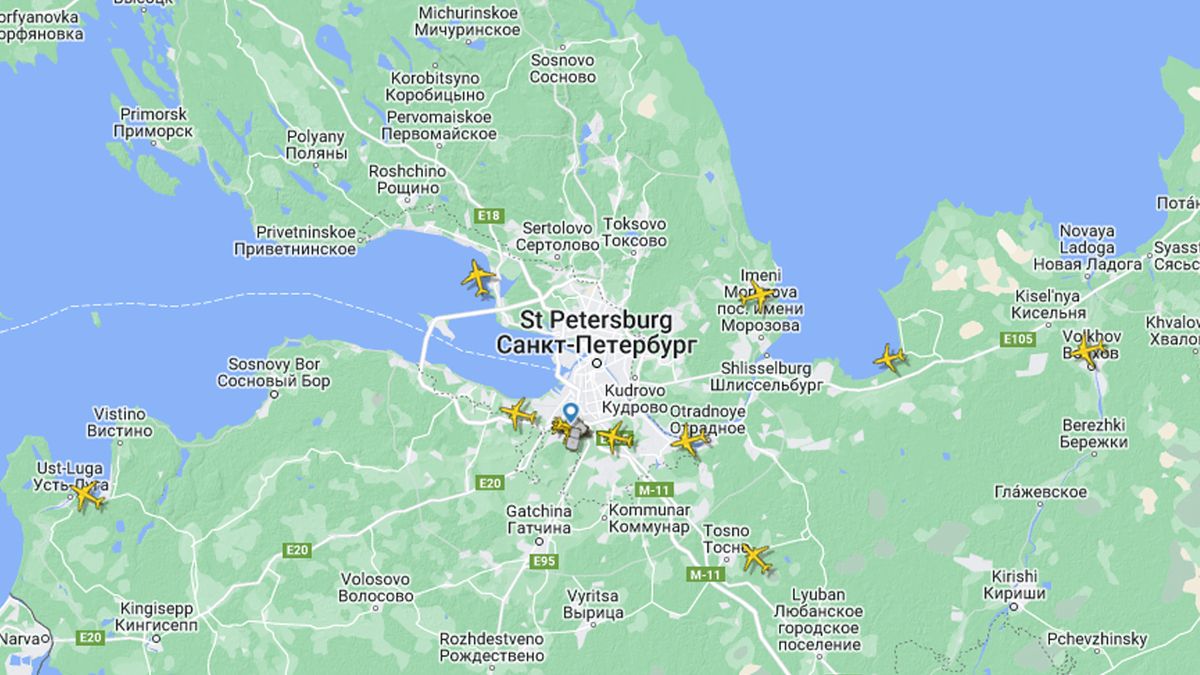 Petrohradské letiště uzavřeno kvůli neidentifikovanému objektu. Šlo o cvičení